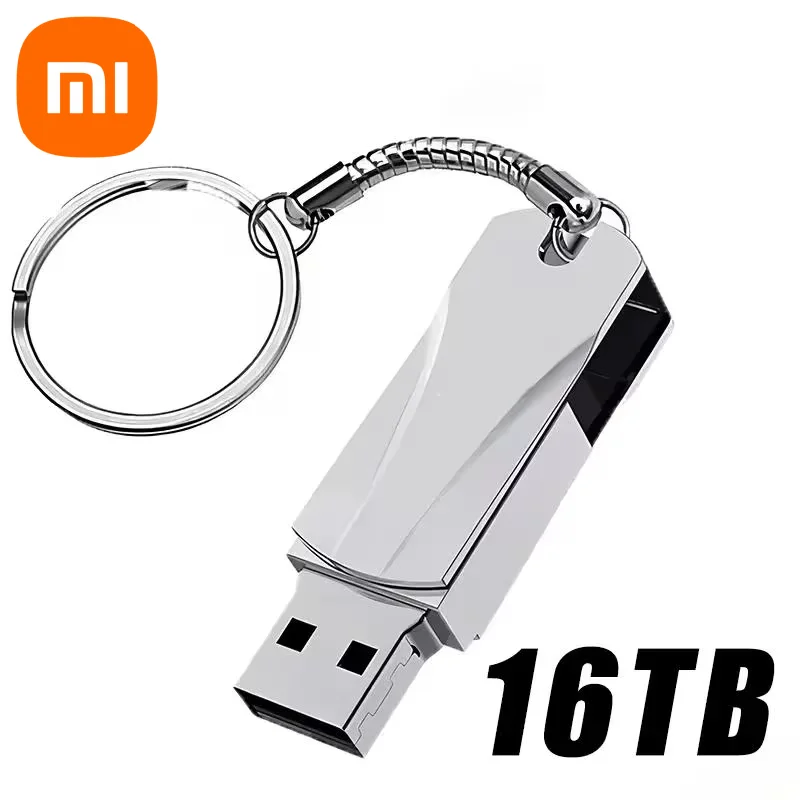 Xiaomi 16 ТБ USB-накопитель Сверхбольшая емкость Водонепроницаемый USB 3.2 Высокоскоростная передача Металлический U-диск 8 ТБ 4 ГБ USB-накопитель (art.: 3920cbd820aaa) - 3920cbd820aaa