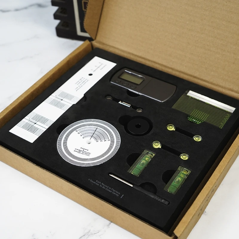 

Recorder Pickup Calibration Distance Turntable Stylus Force 45 RPM Adapter Level
