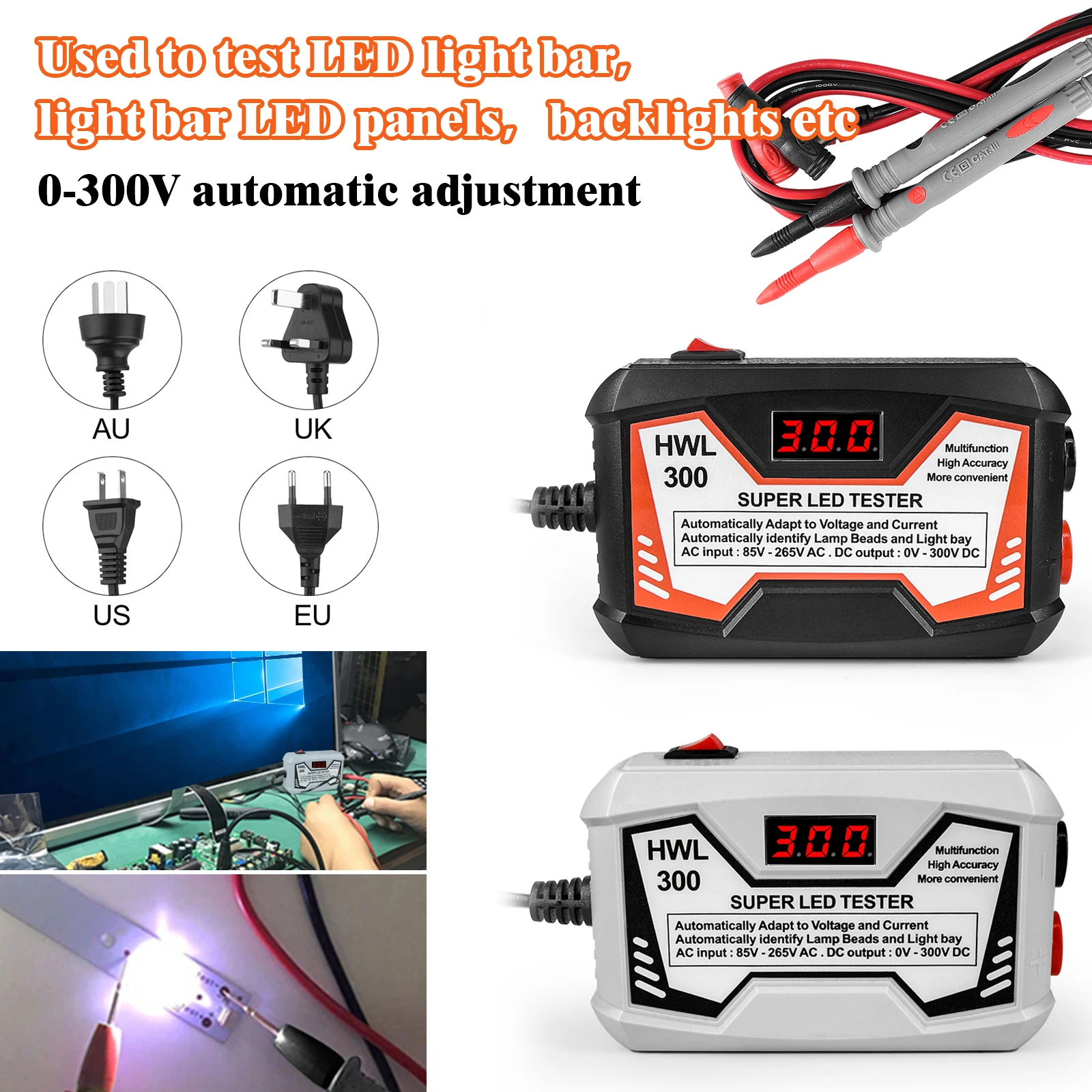 

LED Tester 0-300V Output Led Tv Backlight Tester Multipurpose Led Strips Beads Test Tool Led Lamp Bead Lamp Strip Tester