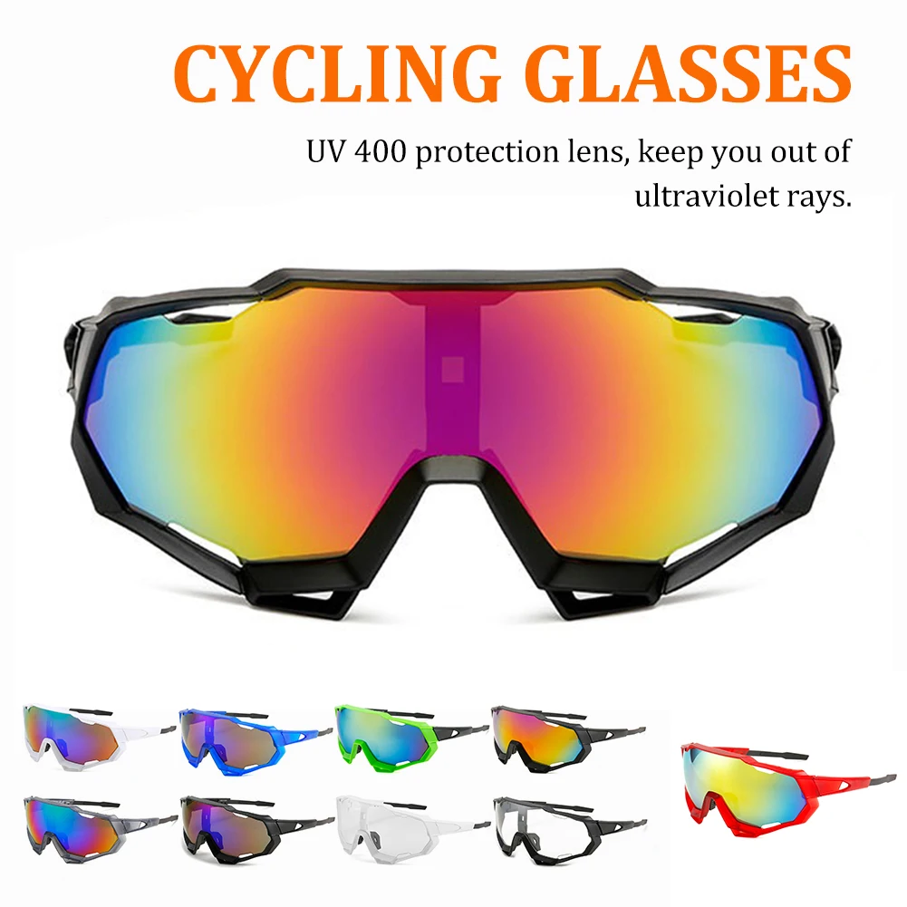 Купи Polarized Cycling Road Riding Glasses UV400 Protection Windproof Glasses Men Sports Sunglasses Eyewear Fishing Glasses за 55 рублей в магазине AliExpress