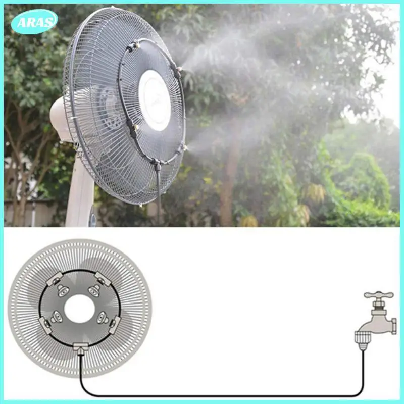 

New Outdoor Misting Cooling System Kit For Greenhouse Garden Patio Fan Waterring Irrigation Mister Line 8M System