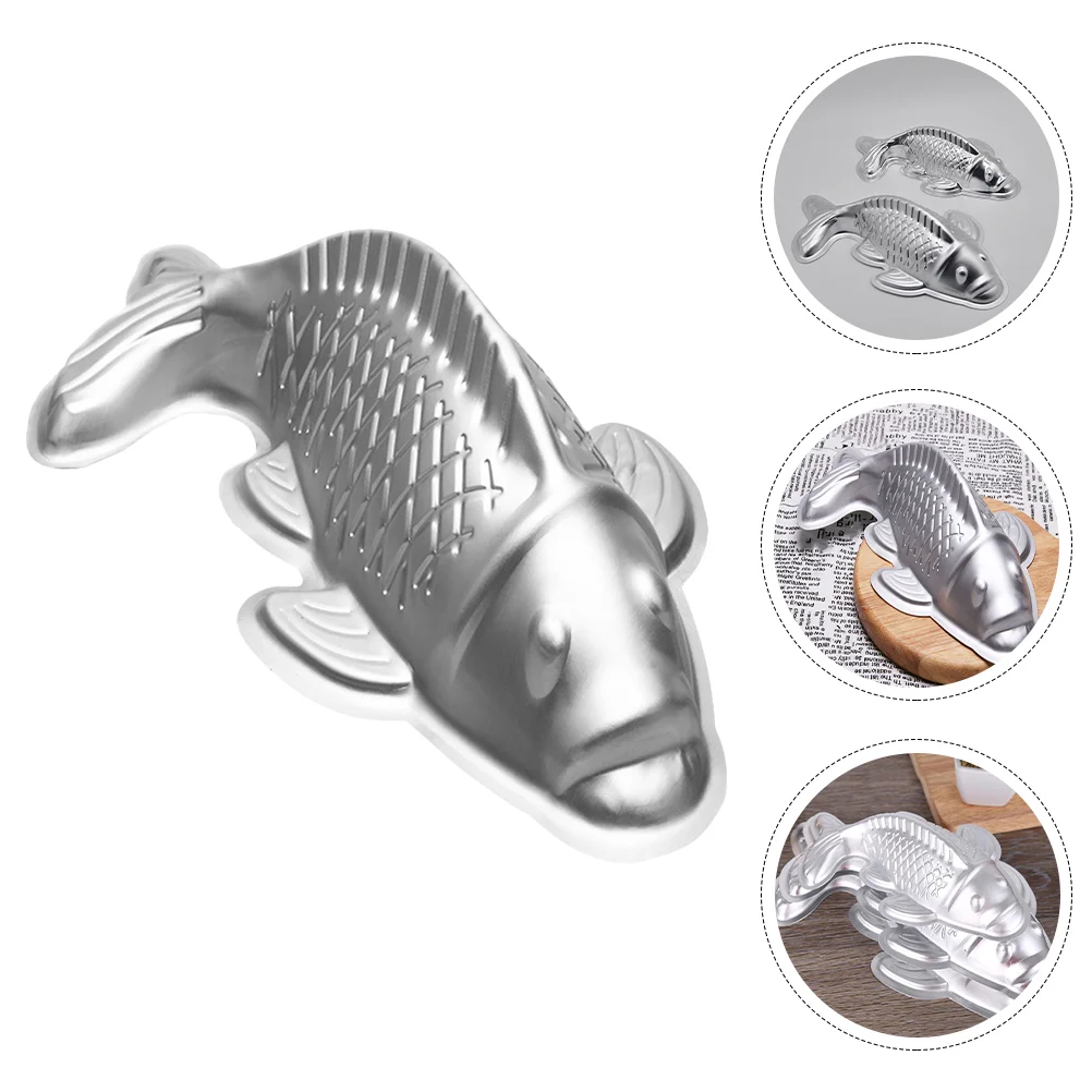 

Fish-shape DIY Rice Cake Mold Nonstick Chocolate DIY Mold Baking Mold for Home