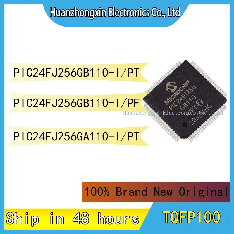 

PIC24FJ256GB110-I/PT PIC24FJ256GB110-I/PF PIC24FJ256GA110-I/PT TQFP100 MCU 100% Brand New Original Chip Integrated Circuit