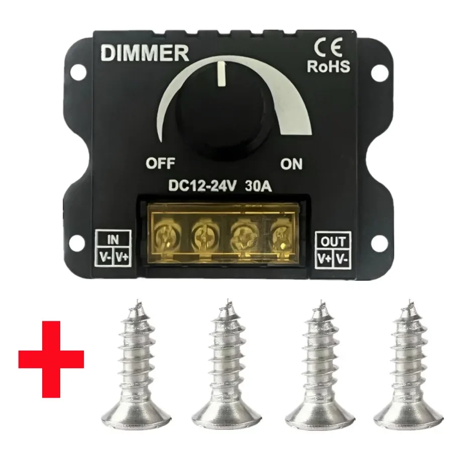 

PwwQmm монохромный диммер 12-24В 30А