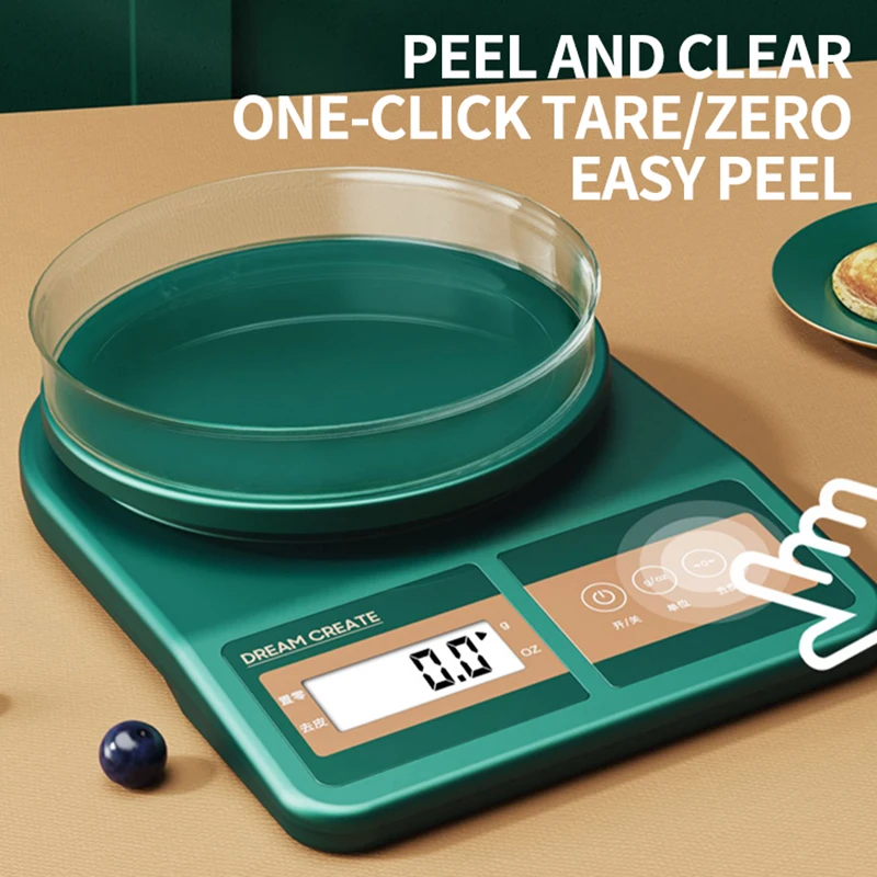 Кухонные весы с точностью до 3 кг/10 кг цифровой светодиодный экран из белой