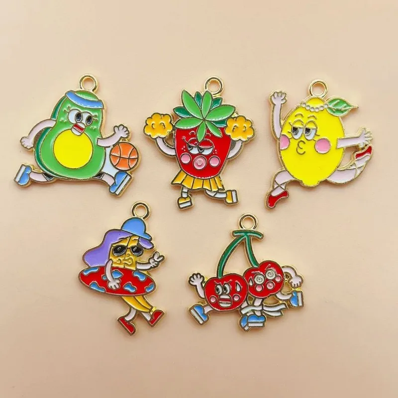 

10 шт., эмалевые серьги-подвески из сплава