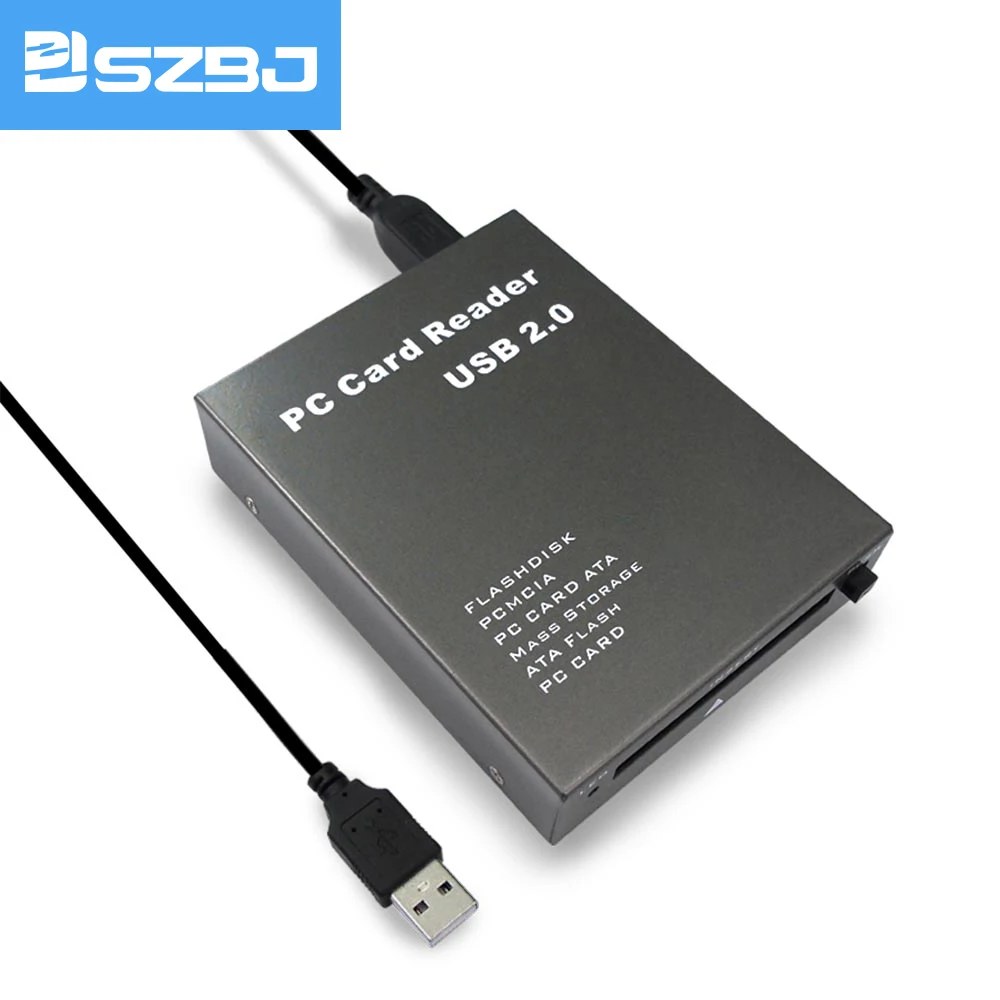 SZBJ USB2.0 Interface to Read Flashdisk PC Card ATA Flash Card Memory Card Reader Hot Swap PCMCIA Card Reader Adapter