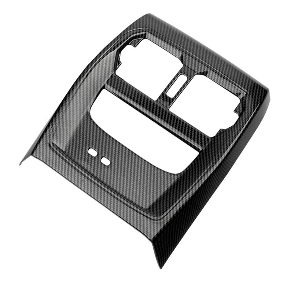 

Автомобильная рамка для вентиляционного отверстия заднего кондиционера из углеродного волокна, Противоударная крышка, отделка для BMW 3 сер...