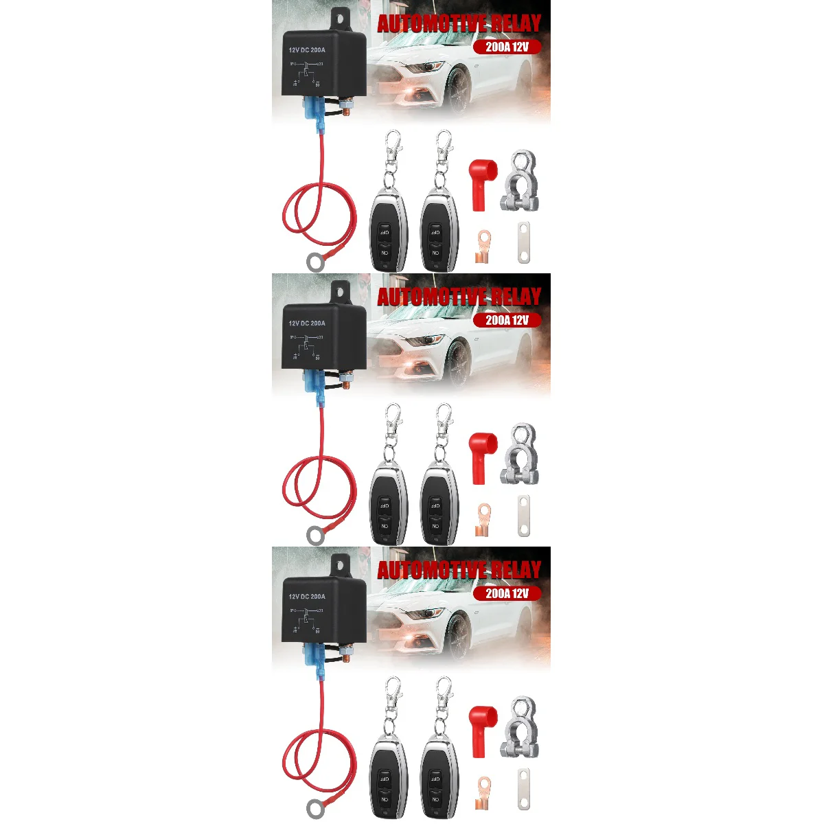 

3 Sets Key Isolator Car Vehicle Cut Switch Smart Switches Disconnect Breaker