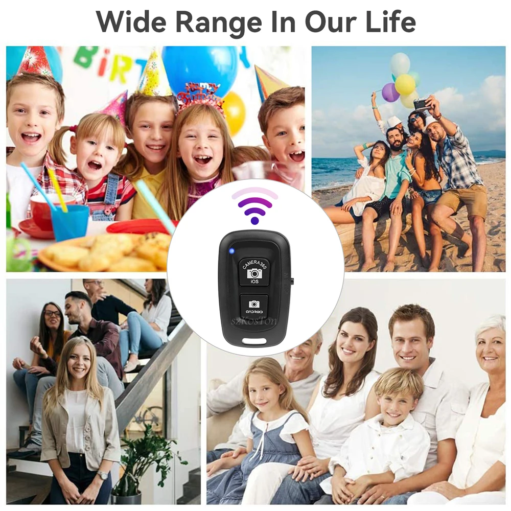 Remote Shutter Release for Phone Wireless Bluetooth-compatible Control for Monopod Photo Camera Shutter Button Selfie Accessory images - 6