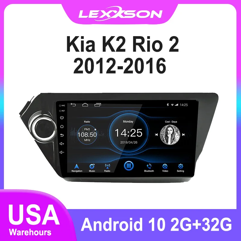 

2G+32G DSP Android 10 Car Radio for Kia Rio 3 2012 2013 2014 2015 2016 IPS Screen RDS GPS Navigation Mirror Link V-out Stereo