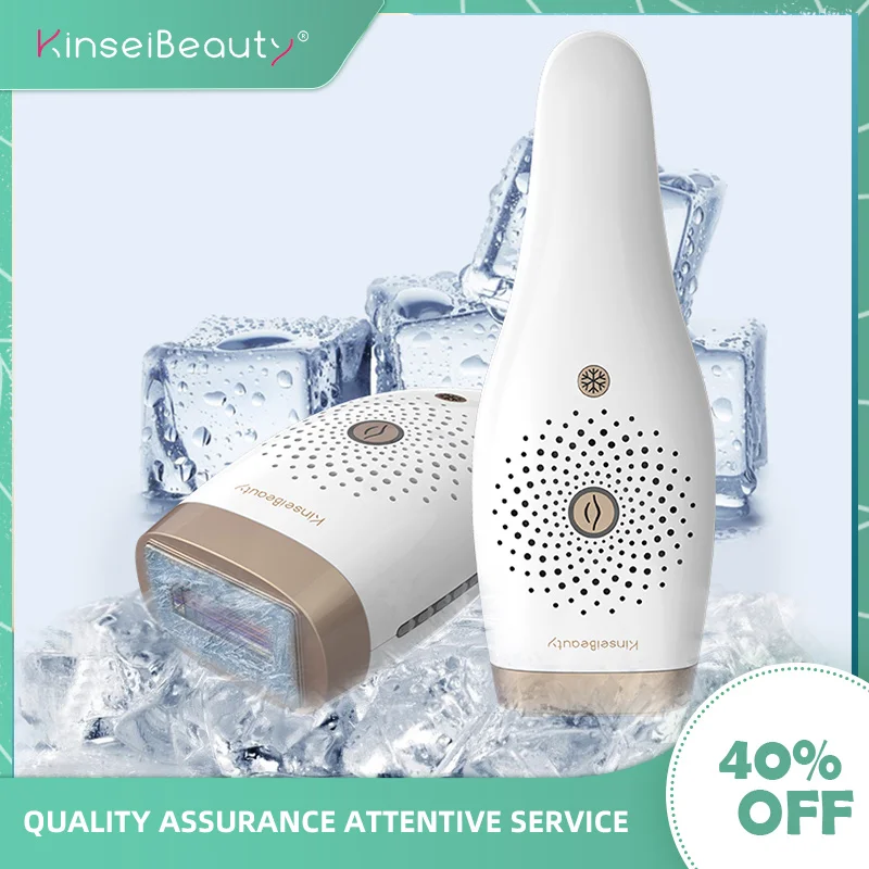 

Kinsei Beauty ICE Feeling Painless Laser Hair Removal Home Machine Lens Pubic Use Facial Body IPL Epilator for Men&Women
