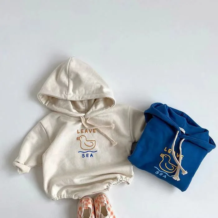 

Детский комбинезон с капюшоном на утином пуху, с длинным рукавом