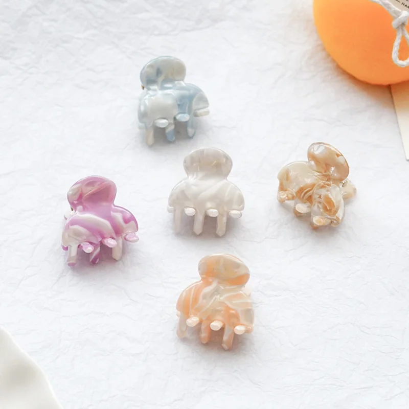 

Fashion Women Acetate Hair Claws Crab Clamps Colorful Lady Small Size Hair Clips Headdress Hair Styling Tool Accessories