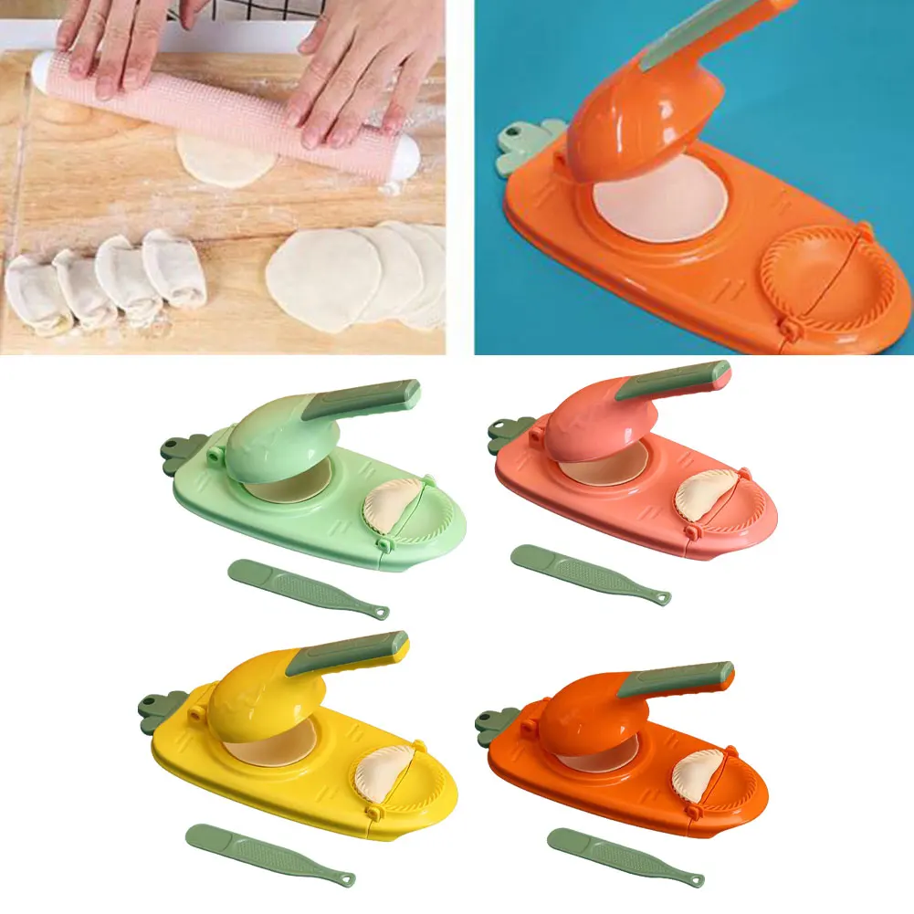 

2 In 1 Manual Dumpling Maker Presser Dough Wrapper Mould Flour Empanada Bun Pelmeni Molds Pierogi Skin Tools Pastry Tool