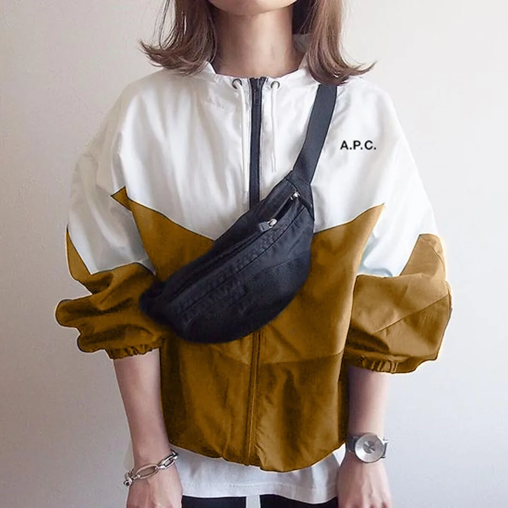 

Casual Sports Color Block Women Jackets Loose Letter Patchwork Fashion Spring Autumn Girl Coats OL Street Beat Dating Outwear