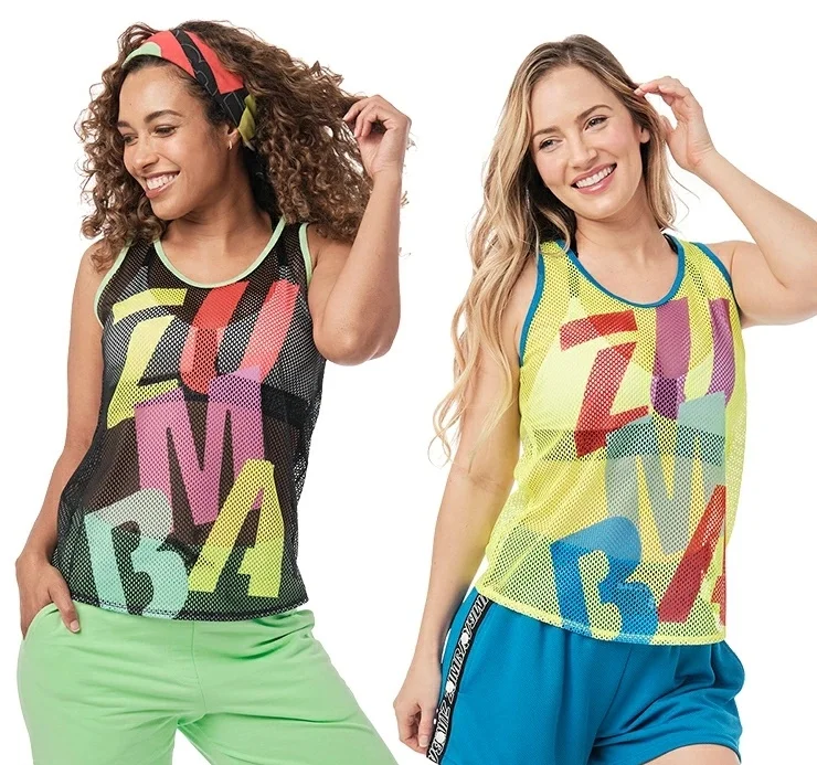 

Zunbafitness ZW wear ZIN Женская трикотажная хлопчатобумажная одежда для фитнеса zumbewear футболка Топы сетчатая комбинированная футболка T2568