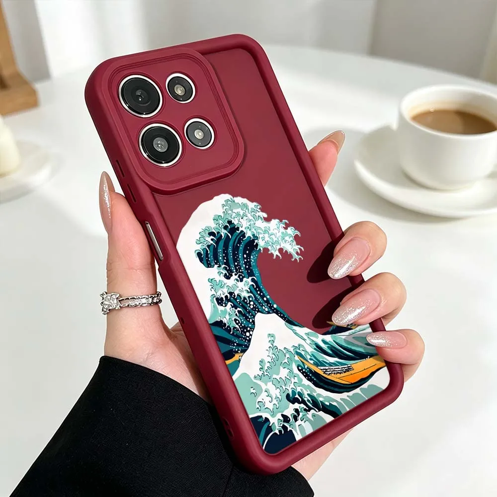 Чехол для телефона с волнообразным узором для Motorola Moto G86 G85 G75 G56 G35 G24 G06 Edge 70 60 50 Fusion Eye Ladder (art.: 3920dbd503041) - 3920dbd503041