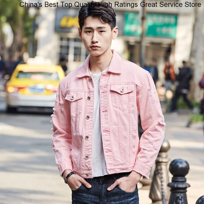 

Casual Slim Mens Denim Solid Plus Size Bomber Men High Quality Cowboy Men's Jean Jacket Chaqueta Hombre