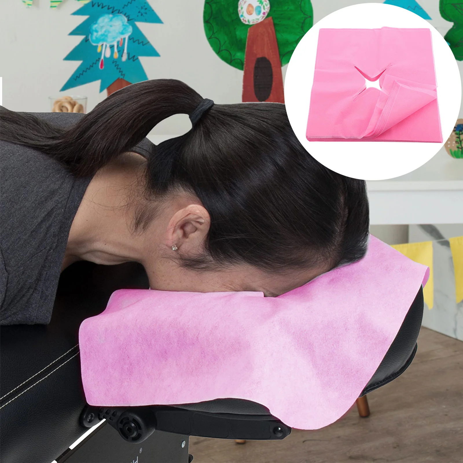 

Face Covers Cover Headrest Cradle Pillow Disposable Table Pads Bed Holetowel Rest Sheets Mats Tables Head Pad Cushion Beauty
