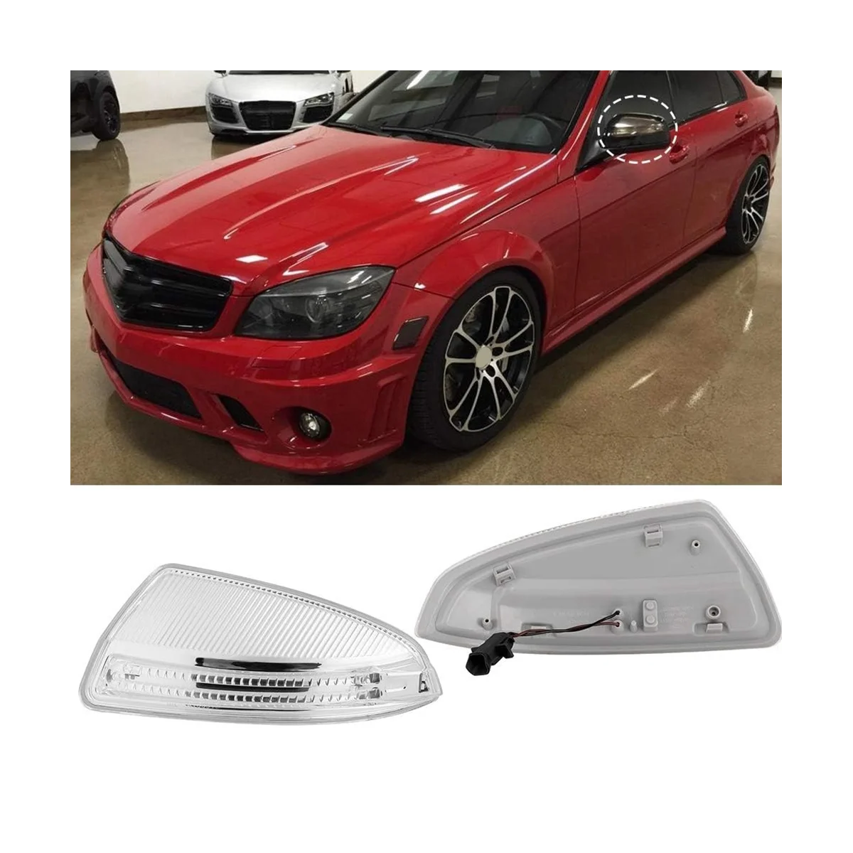 Левый указатель поворота A2048200721 для Mercedes-Benz C-Class W164 ML 07-11