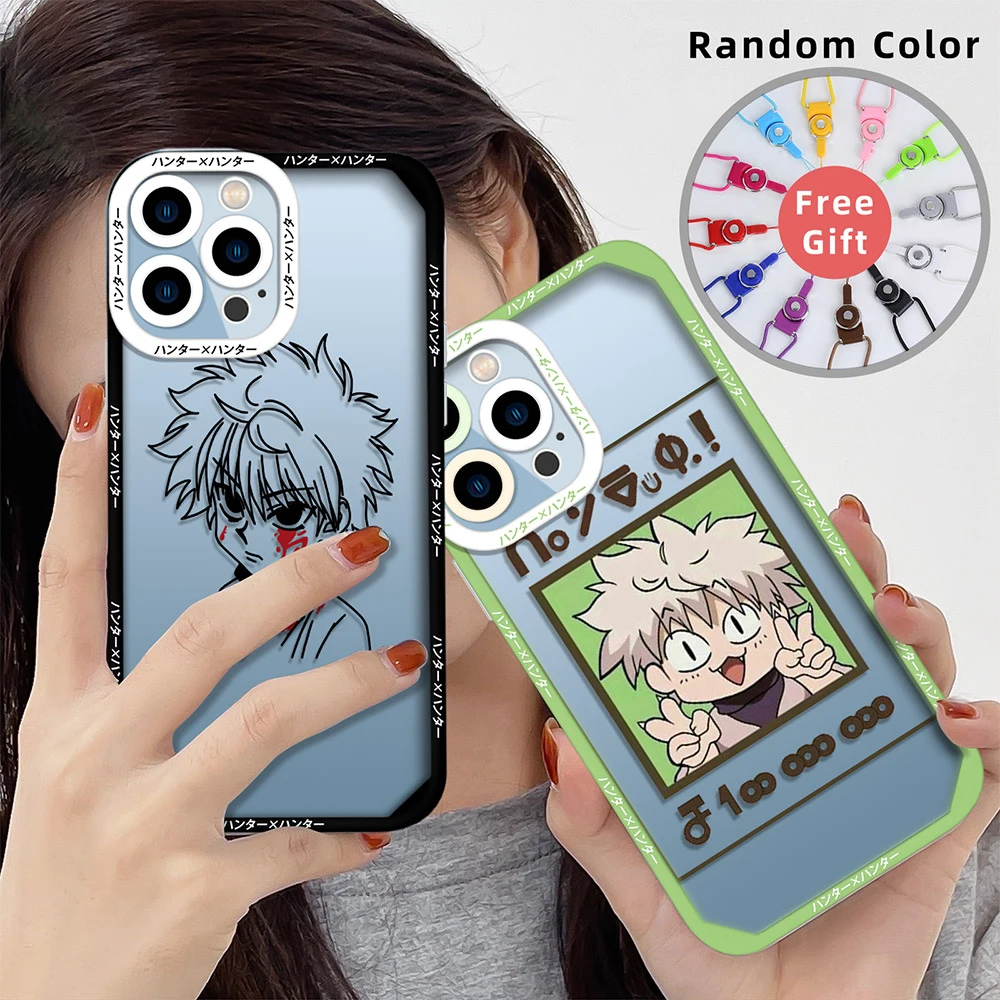 

Anime Hunter x Hunters Coque Phone Case for iPhone 13 12 Mini 11 Pro Max XS X XR 7 8 Plus SE 2020 2022 Transparent Soft Covers