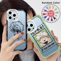anime hunter x hunters coque phone case for iphone 13 12 mini 11 pro max xs x xr 7 8 plus se 2020 2022 transparent soft covers
