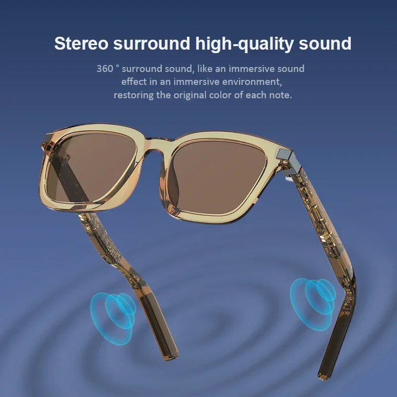 Фото G06 умные музыкальные солнцезащитные очки, наушники, беспроводная Bluetooth-гарнитура, HIFI звуковые наушники, очки для вождения, громкая связь №1