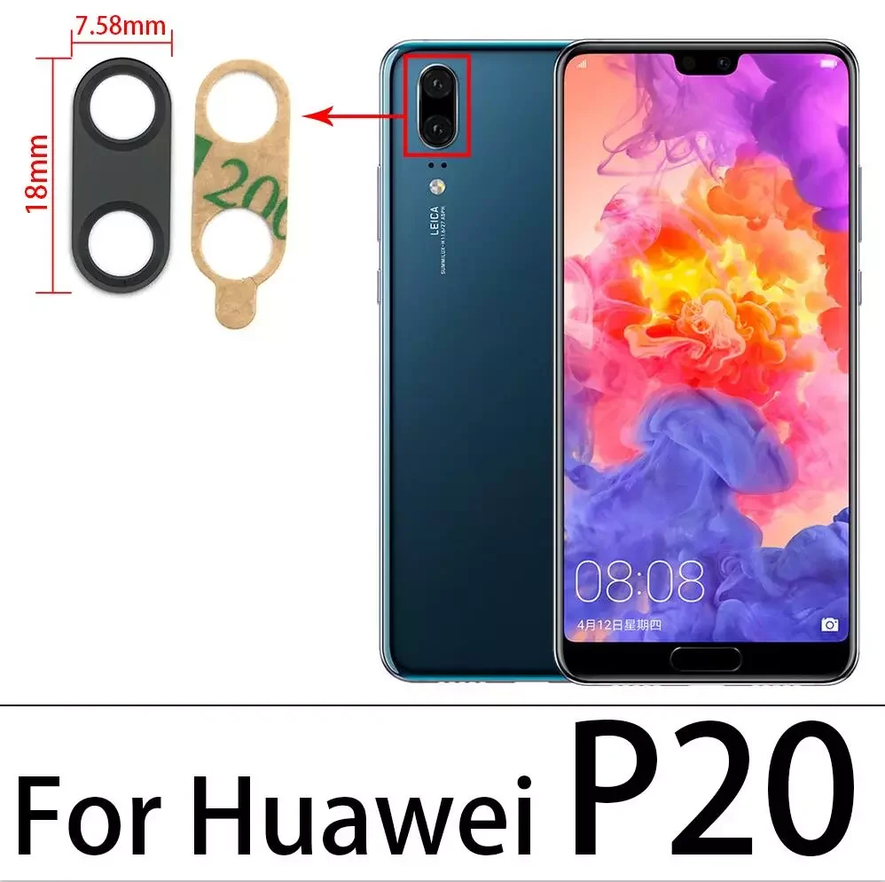 

New Fashion For Huawei P30 Lite Camera Glass Lens With Glue Sticker For Huawei P20 P30 Lite P40 Pro Camera Lens + Repalcement To