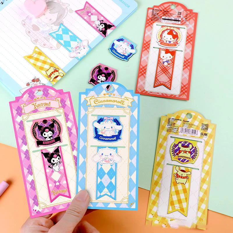 

2022 Top Genuine Kawaii Sanrio Cute Magnet Metal Bookmark Student Creative Cartoon Bookmark Folder Children Gifts