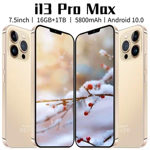 global version i13 pro max celular 5g unlock dual sim 6800mah 16gb 1tb 7 5 inch smartphone 10 core android 10 1 cellphone phone free global shipping