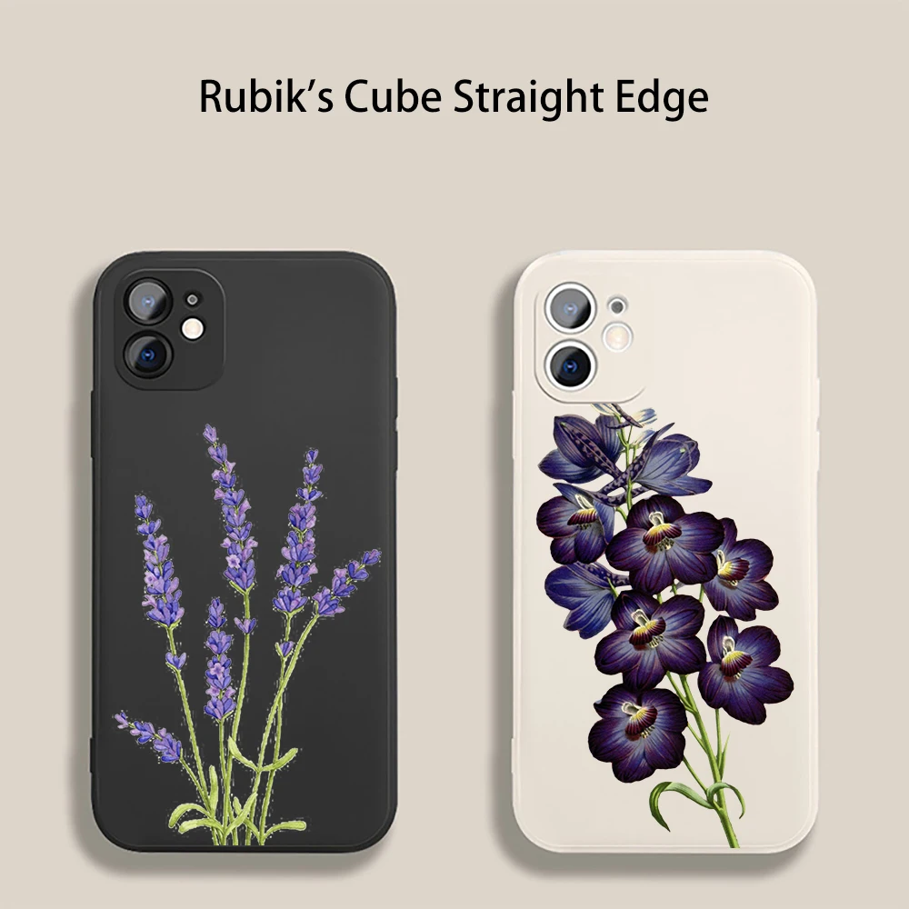 

Hot Flower Phone Case Cover For iPhone 14 13 12 11 Pro Max 8 7 Plus X XS Max XR SE 2020 Silicone Shockproof Shell Bumper Capas
