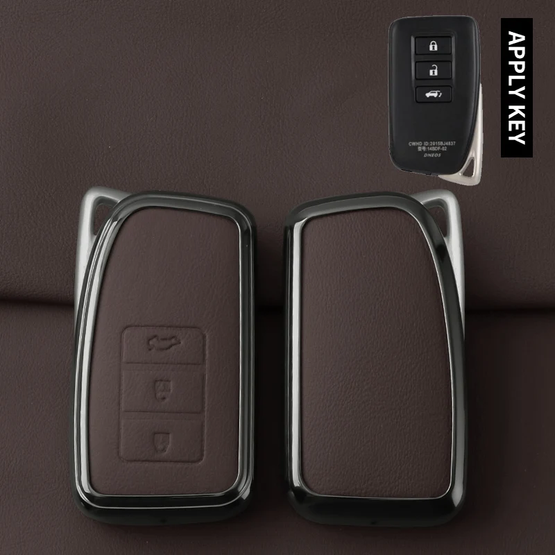 

Металлический кожаный чехол для автомобильного ключа для Lexus NX IS RX ES GX LX LS UX GS 200 260 300 350 NX200 NX300 RX350 ES300 Чехол-брелок для ключей