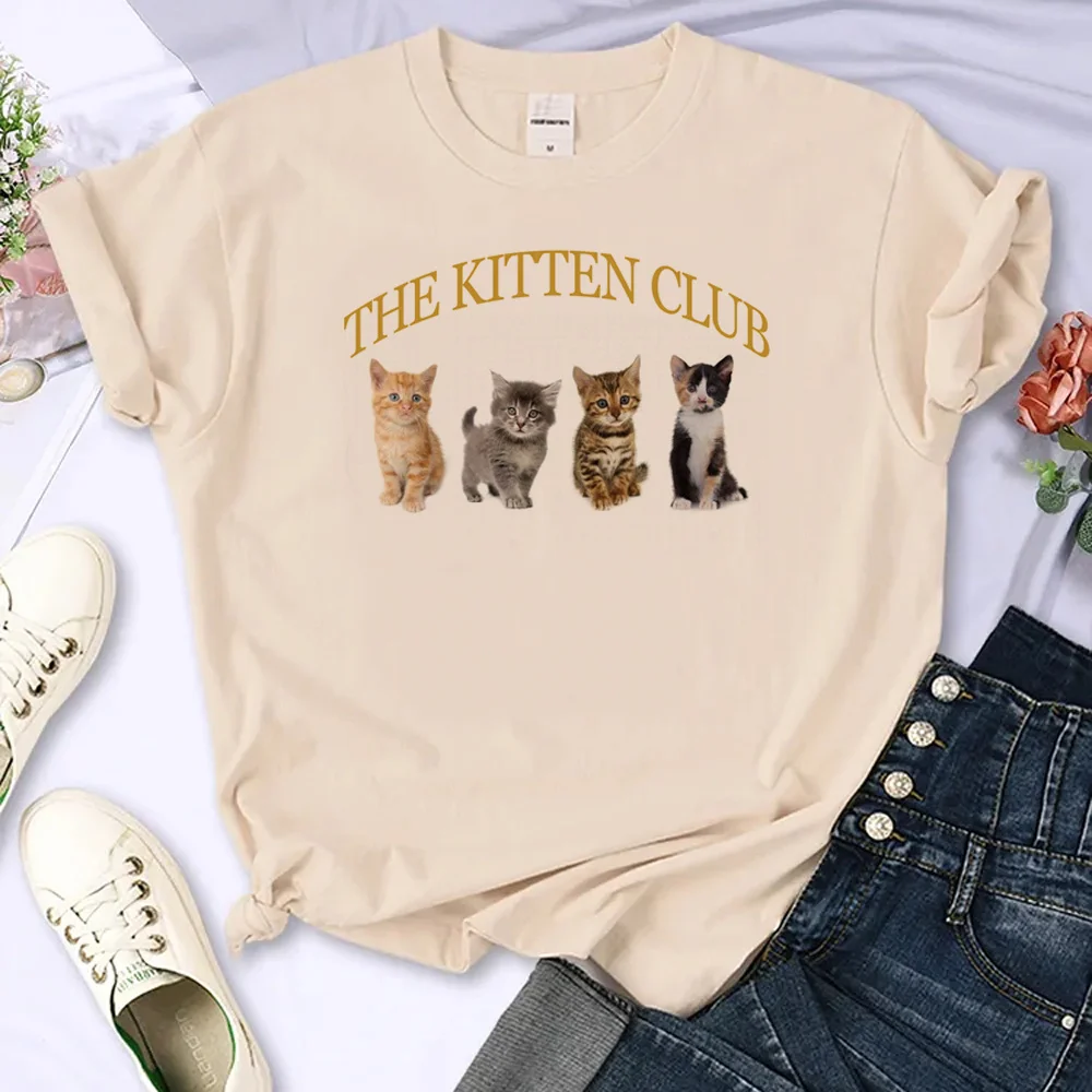 

The Kitten Club t shirt women Japanese summer t shirt girl anime clothing