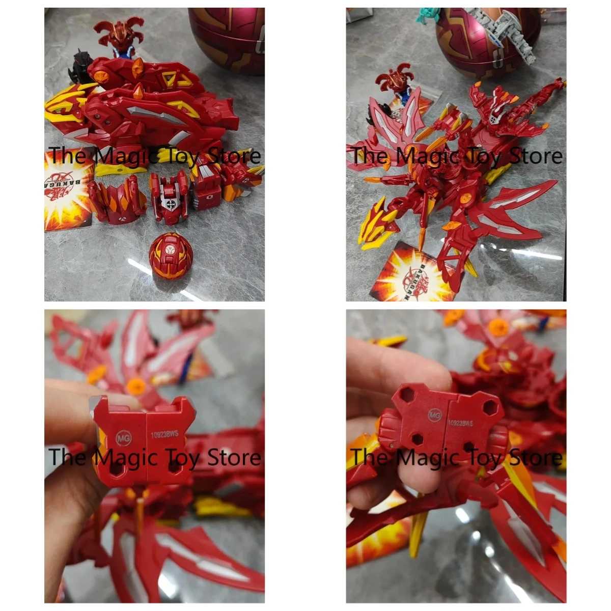 Фото Оригинальный коллекционный набор Sega Bakugan BakuTech Metal God Dragon: полный комплект, модель боевой фигурки, украшение для рабочего стола №1