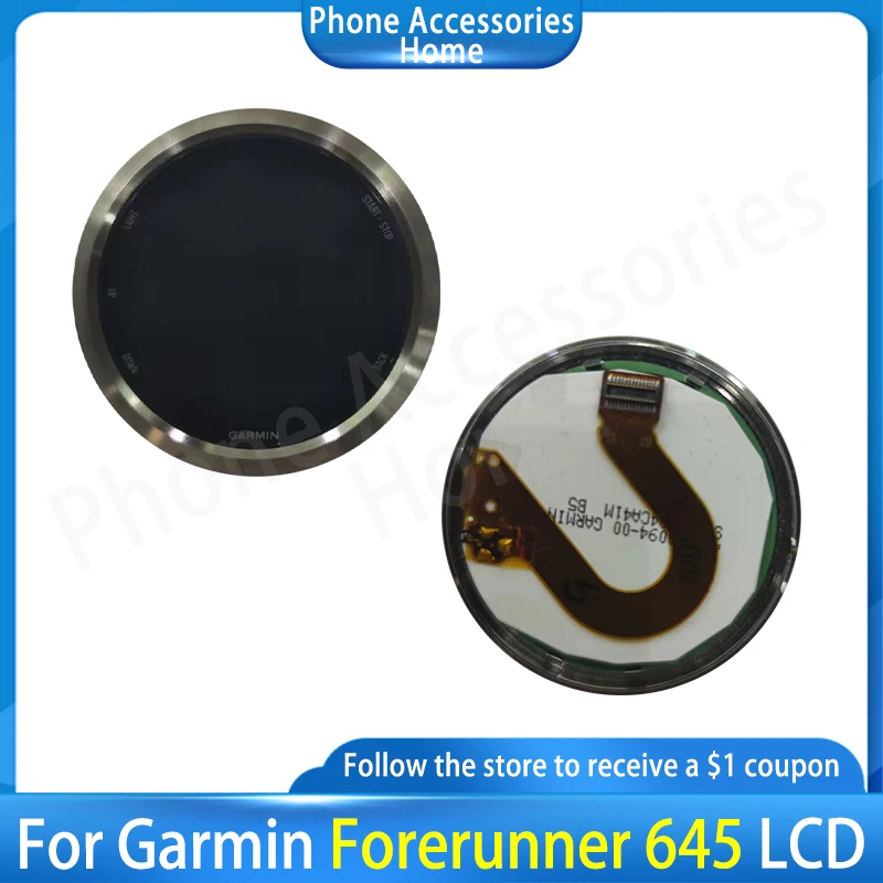 

LCD Screen GARMIN Forerunner 645 645M Music Black/Silver/Golden Display Screen Digitizer Panel Replacement parts