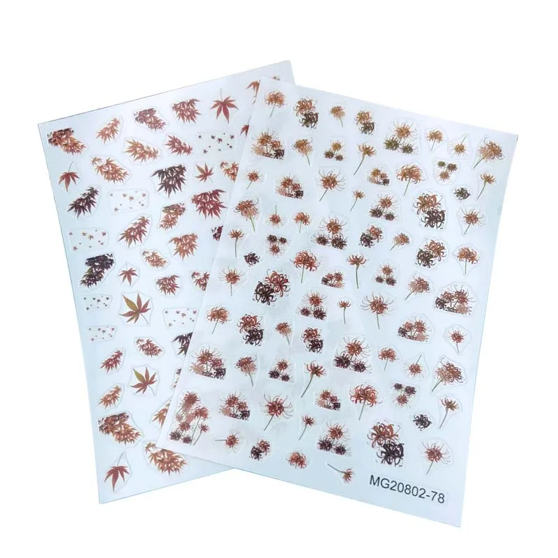 

Тонкие наклейки для ногтей в японском стиле «сделай сам» без следов новый дизайн осенних кленовых листьев клей клейкие сухие наклейки для н...