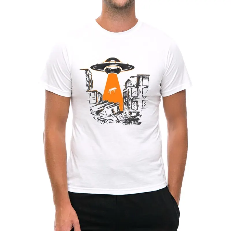 Мужская футболка NLO Car human white