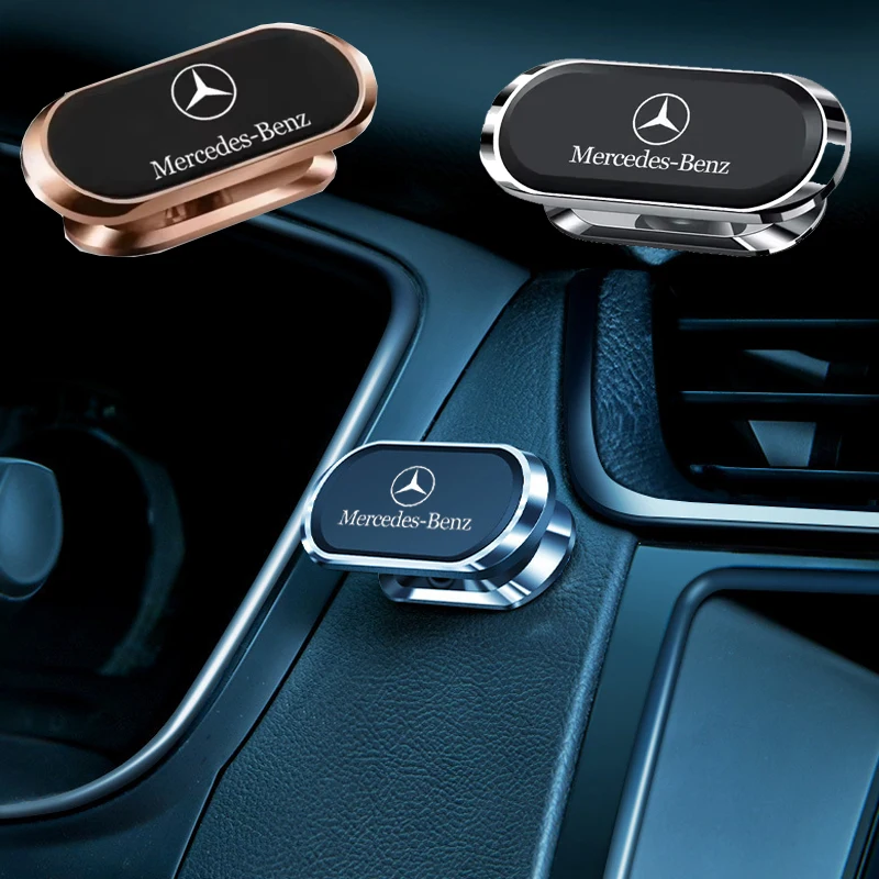 Фото Магнитный держатель для телефона в автомобиль для Mercedes-Benz AMG W205 W203 GLC GLK W206 W168 W169 W220 C180 C200 W211 (крепление на центральную часть руля) №1