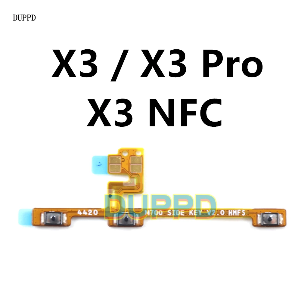 Для Xiaomi Poco X3 / NFC Pro Кнопка регулировки громкости Гибкий кабель Боковой ключ