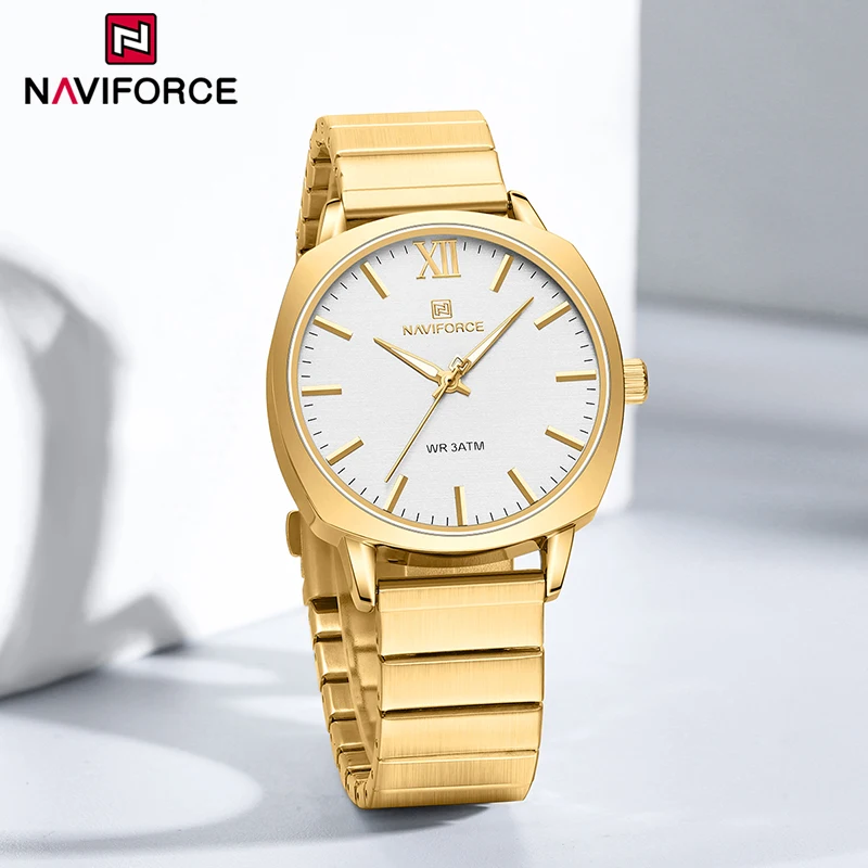 Часы NAVIFORCE женские кварцевые люксовые Модные индивидуальные водонепроницаемые