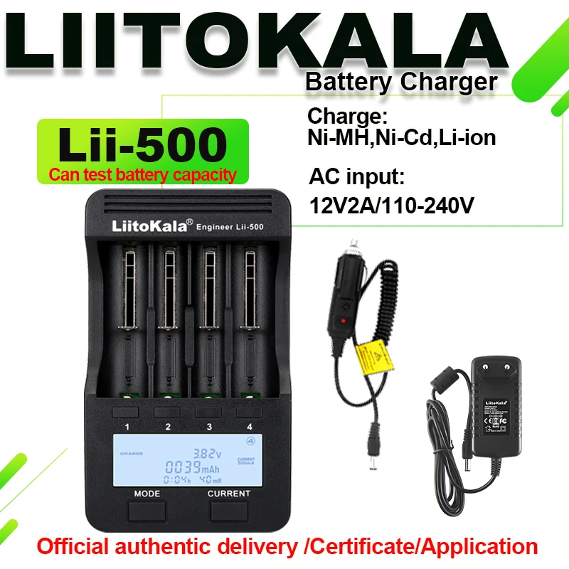 Фото Зарядное устройство LiitoKala Lii-M4 Lii-600 Lii-PD4 Lii-S8 для 18650 26650 21700 18350 AA AAA 3,7 В/1,2 В/литиевой NiMH аккумулятор №5
