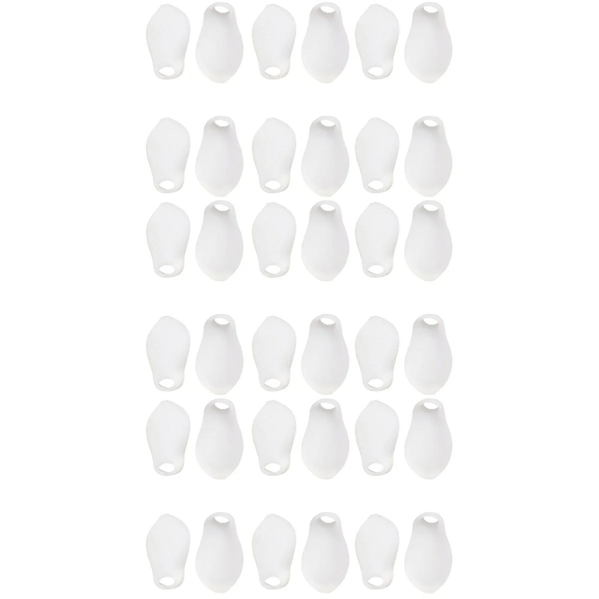 

3 Sets 6 Pairs Toe Straighteners Practical Toe Separators for Little Toes (White)