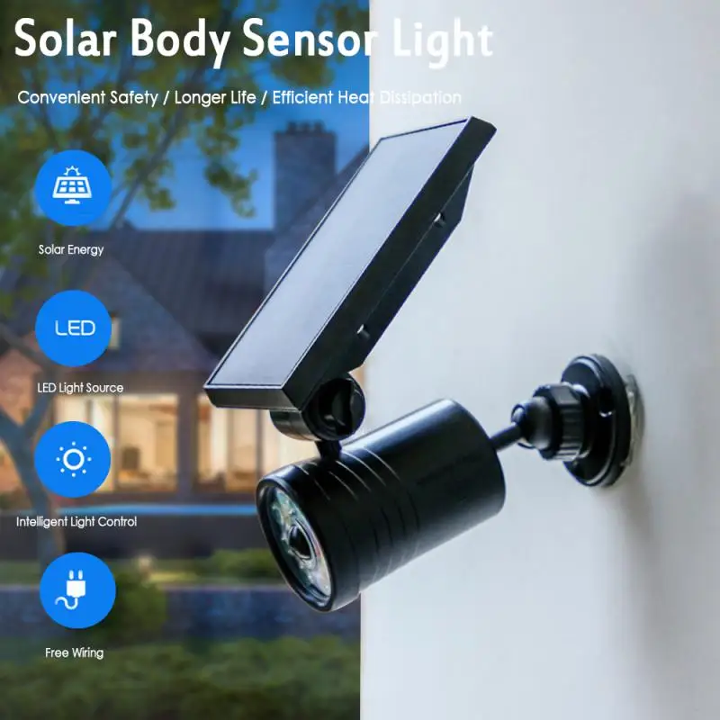 

Индукционная лампа на солнечной батарее, водонепроницаемый светильник с 8 светодиодами для умного дома и улицы, с зарядкой от солнечного света