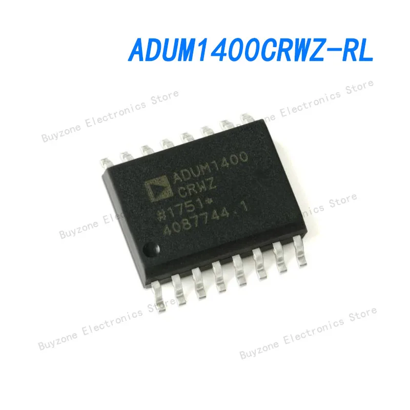 

5pcs/lot ADUM1400CRWZ-RL General Purpose Digital Isolator 2500Vrms 4 Channel 90Mbps 25kV/µs CMTI 16-SOIC (0.295", 7.50mm Width)