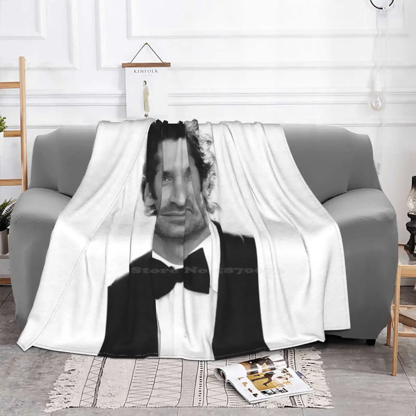 Патрик Демпси модное мягкое теплое одеяло Грейс Анатомия Дерек Пастух