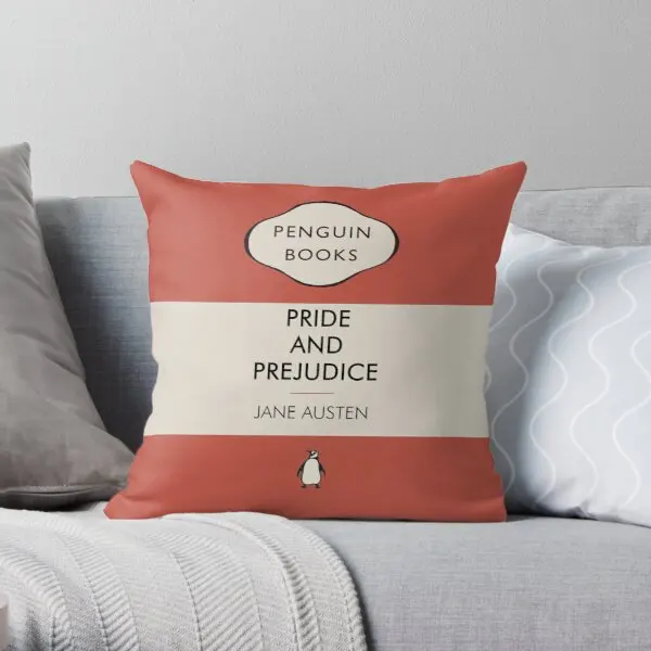 

Penguin Books Pride And Prejudice Jane A Printing Throw Pillow Cover Decor Decorative Anime Home Car Pillows not include