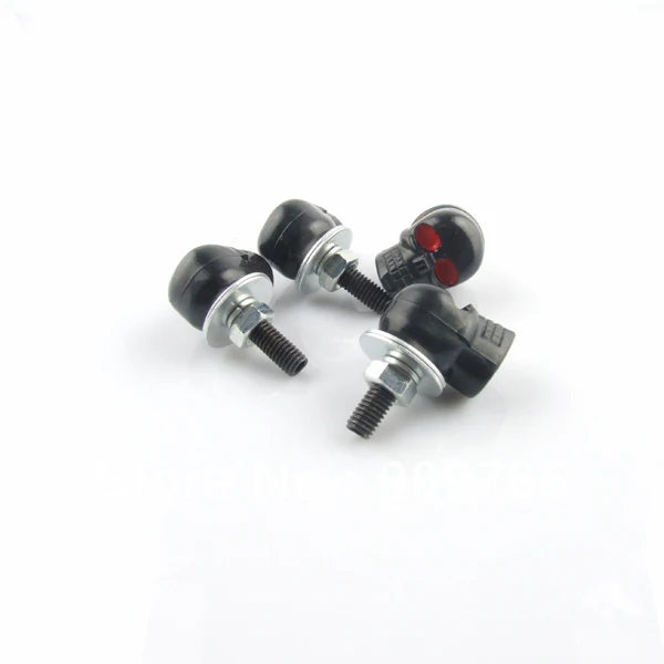 4pcs Universal Black Skull Motorcycle Nut License Number Plate Frame Bolts Tag Screws For Honda Suzuki Kawasaki Yamaha - купить по