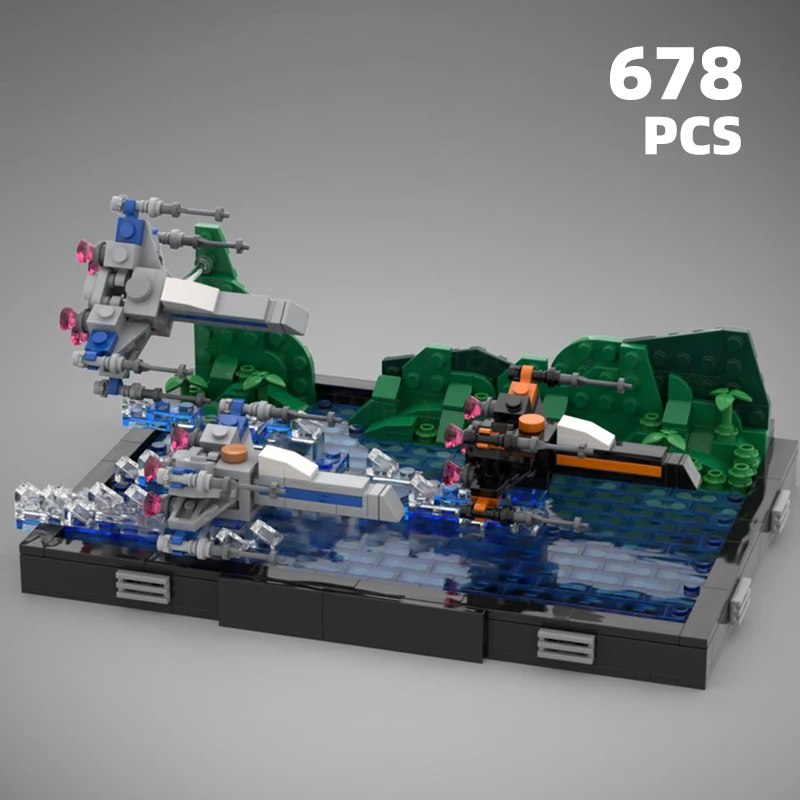 Звездные темы MOC комплект строительных блоков из фильма набор кирпичей сцены