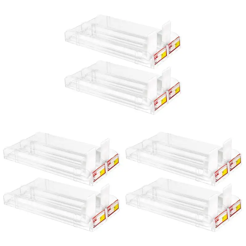 

6 Pcs Cigarette Showcase Automatic Cigarette Case Auto-Push Case Auto Cigarette Rack (Clear)